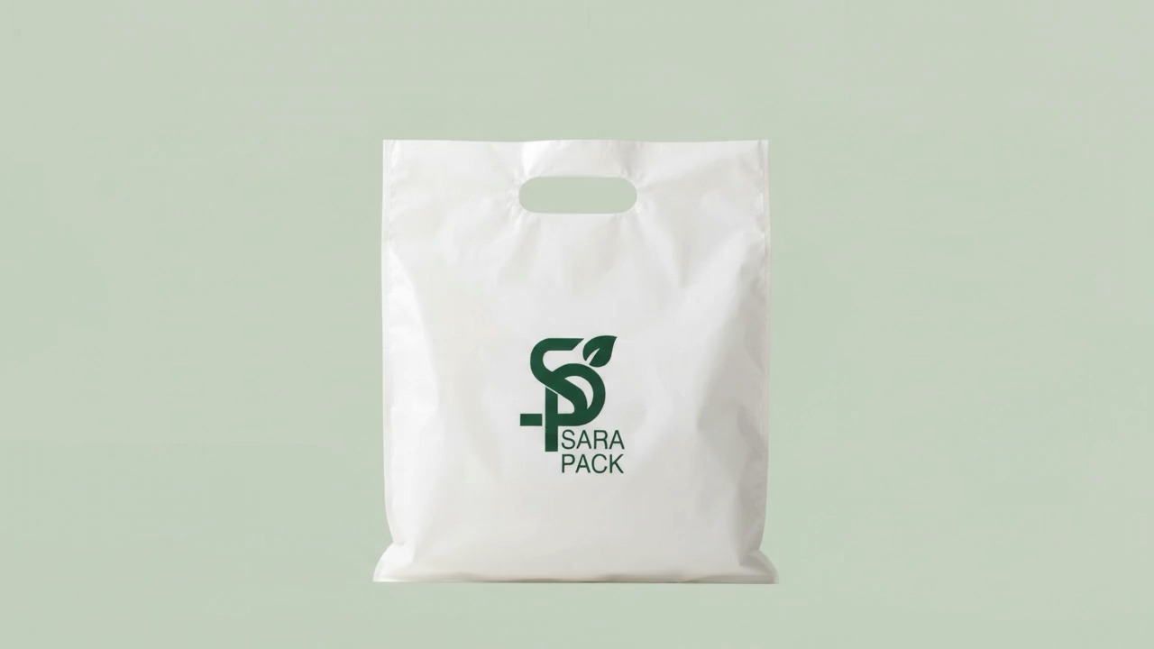 Sara Pack mağaza poşeti ürün animasyonunun ilk karesi